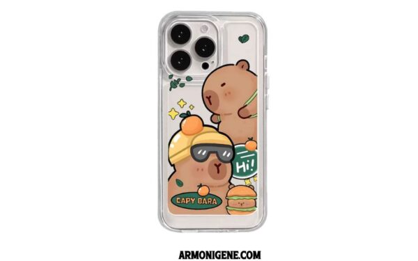 Ốp Lưng iPhone 15 Cute Hoạt Hình Capybara